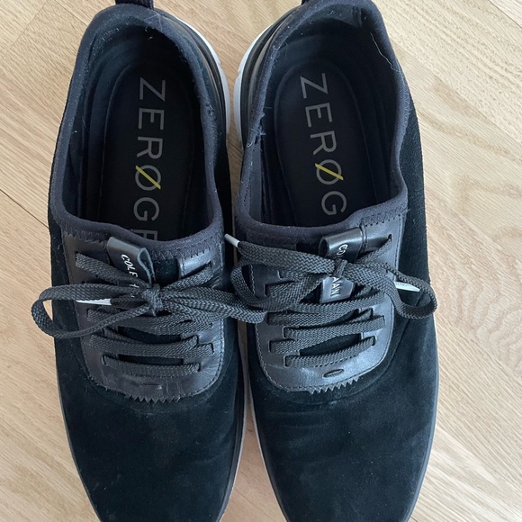 Cole Haan Zero-grand Black Suede Shoes - Picture 4 of 5
